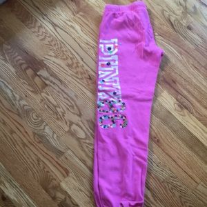 Pink sweatpants